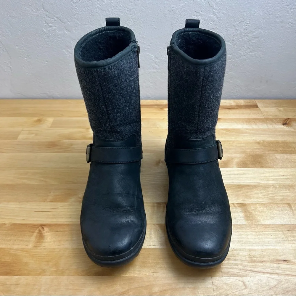 UGG Robbie Waterproof Leather Motorcycle Boots Women's US Size 7 - Picture 3 of 16